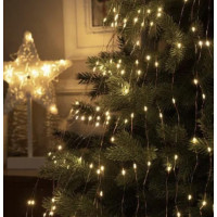 Світлодіодна гірлянда  Кінський хвіст  400 LED, довжина 2 м, гнучкий зелений мідний дріт  яскравий світловий декор для дому, новорічного інтер’єру, фотозон, ялинки та святкового оформлення